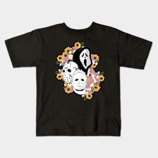 Floral Horror Love Kids T-Shirt